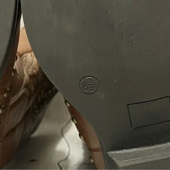 Vintage Women’s Brown Western Embroidered & Studded Cowboy Boots Size 8.5 - Picture 7 of 16